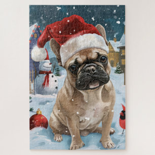 Puzzle Pascua de Perro Bulldog Francés en un País de las 