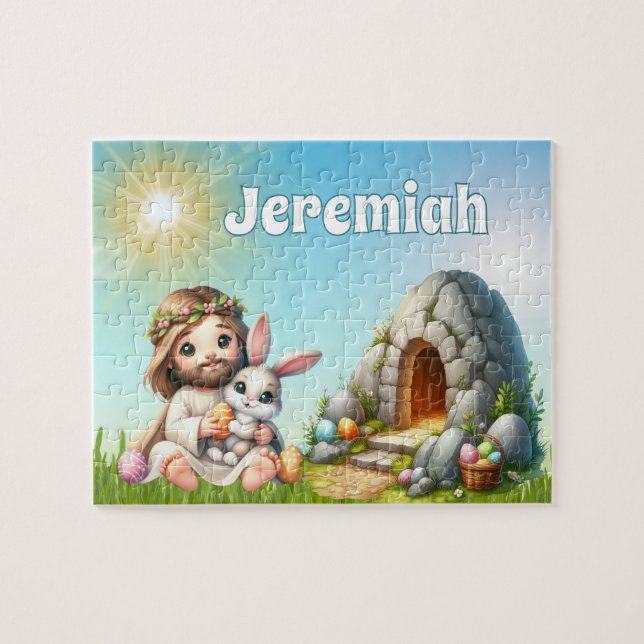 Puzzle Pascua personalizada Él ha resucitado (Horizontal)