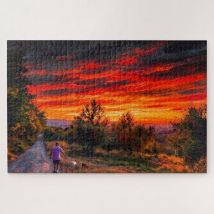 Puzzle Paseo al atardecer por Umbría: Edición de galería