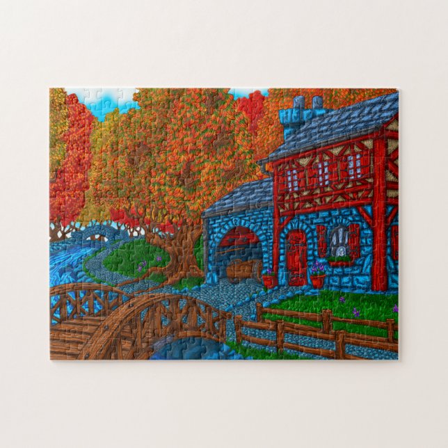 Puzzle Paseo de otoño (Horizontal)