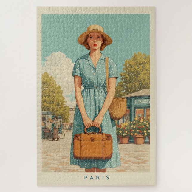 Puzzle Paseo de verano por París (Vertical)