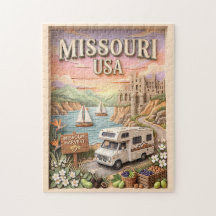 Paseo en carretera por el lago Missouri Ozarks Cas