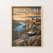 Paseo en Missouri Lago Ozarks Castillo SUV Vintage