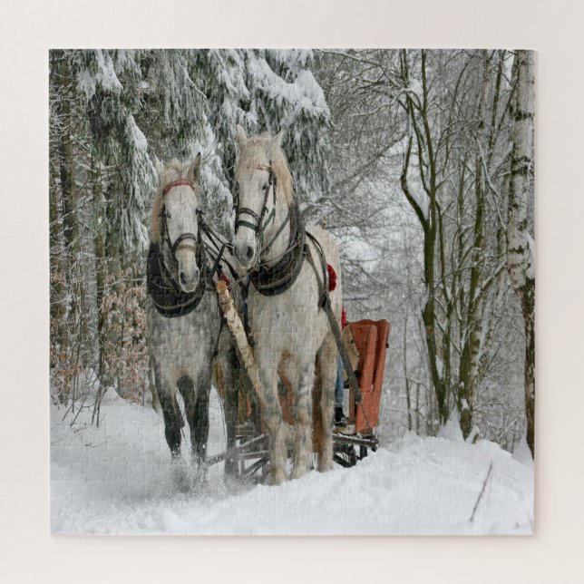 Puzzle Paseo en Trineo en Invierno (Vertical)