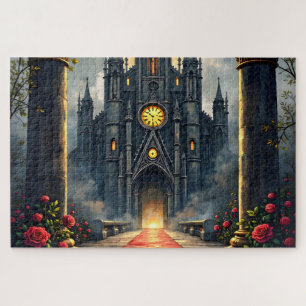 Puzzle Paseo iluminado por la luna de votos eternos: puer