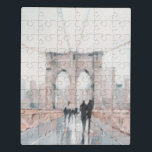 Puzzle Paseo matutino temprano - Nueva York<br><div class="desc">Paseo matutino temprano I por Ethan Harper. Presenta el puente de Brooklyn de Nueva York en un estilo suave.</div>