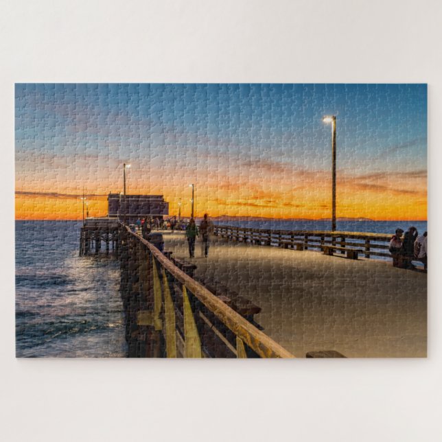 Puzzle Paseo nocturno por el muelle Balboa (Horizontal)