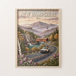 Puzzle Paseo por carretera de New Hampshire Paisaje monta