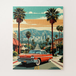 Puzzle Paseo por la palma de la ciudad de Los Ángeles