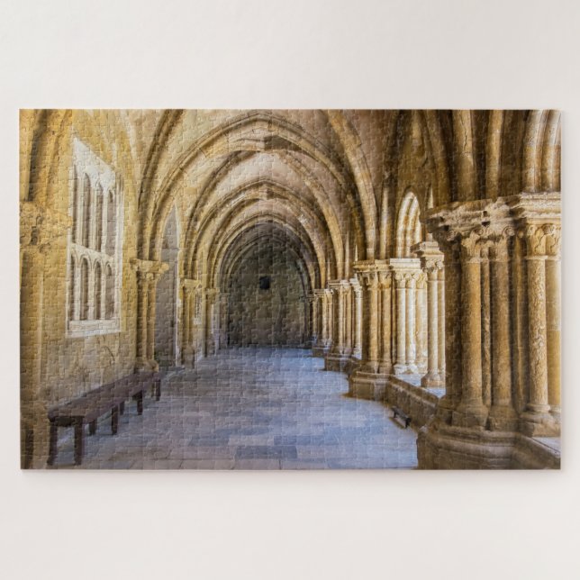 Puzzle Pasillo del claustro de la catedral antigua (Horizontal)