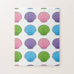 Puzzle Pastel Colorful Seashell Pack
