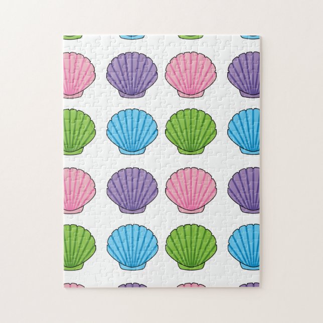 Puzzle Pastel Colorful Seashell Pack (Vertical)