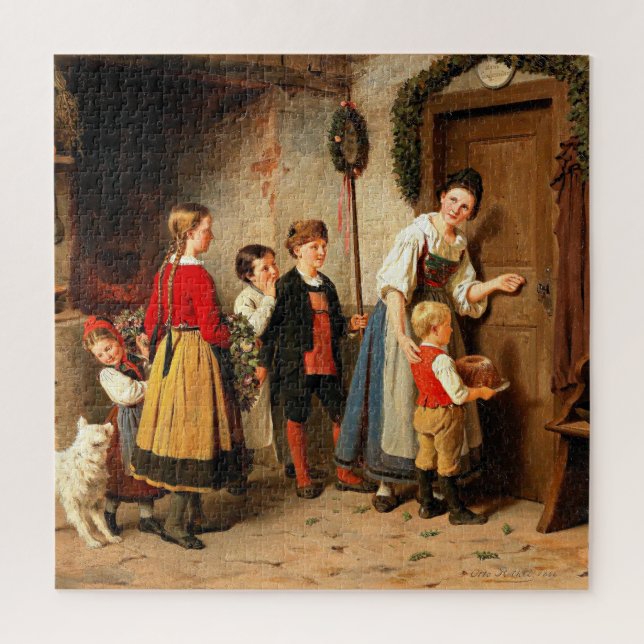 Puzzle Pastel de cumpleaños, pintura antigua (Vertical)