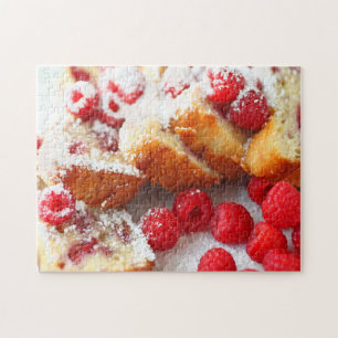 Puzzle Pastel de pan de frambuesa en rodajas