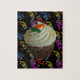 Puzzle Pastel de tarta de zanahoria con confetti