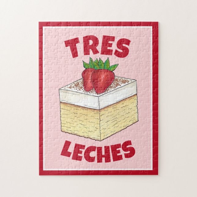 Puzzle Pastel mexicano de Tres Leches (Vertical)
