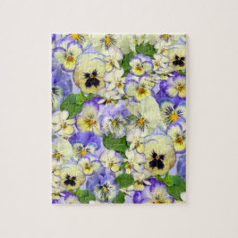 Puzzle Pastel Pansies