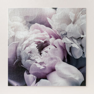 Puzzle Pastel Peonies: Antecedentes De Arte Floral.