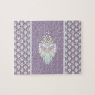 Puzzle Pastel Purple Oracle Owl