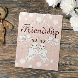 Puzzle Pastel Rosa De Cinta Blanco Cinta De Cinta Cuta Ge