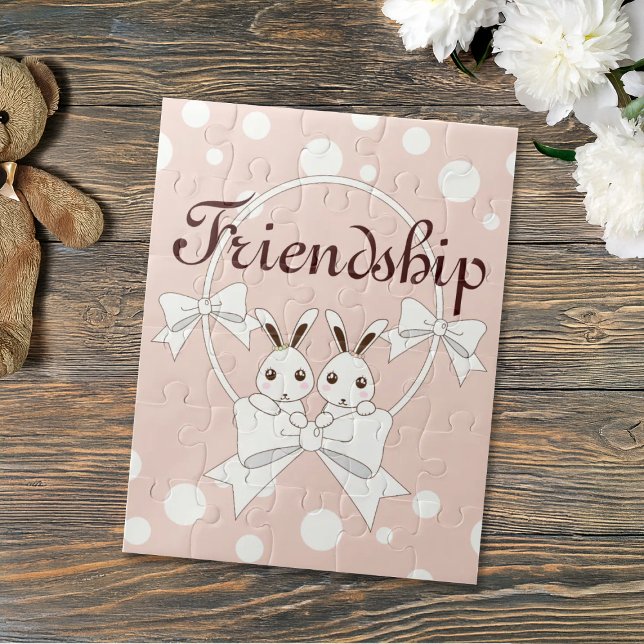 Puzzle Pastel Rosa De Cinta Blanco Cinta De Cinta Cuta Ge (Subido por el creador)