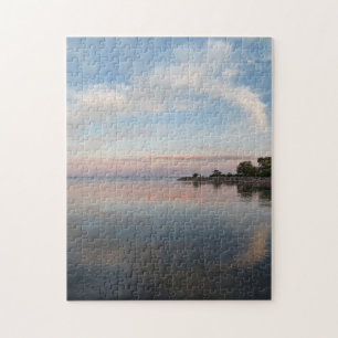 Puzzle Pastel Sunset en el lago Ontario