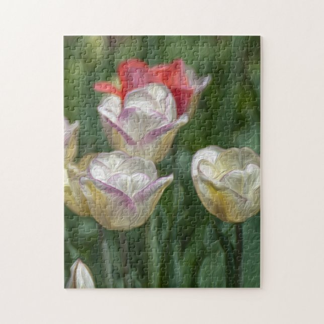 Puzzle Pastel Tulips (Vertical)