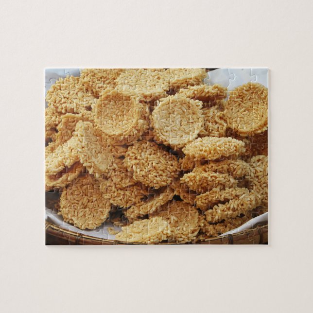 Puzzle Pasteles de arroz inflado ~ Platos dulces asiático (Horizontal)