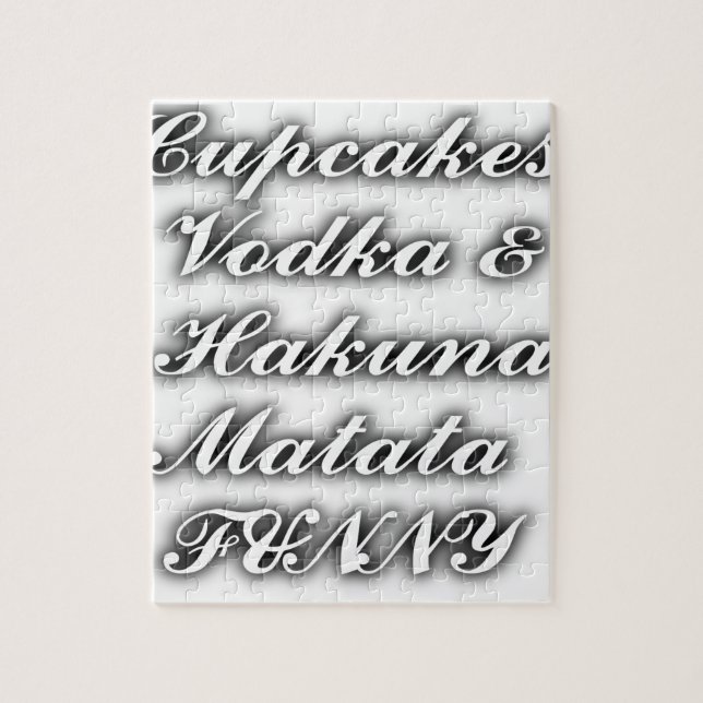 Puzzle Pasteles Vodka Hakuna Matata FUNNY (Vertical)