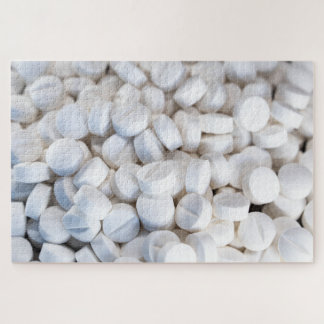 Puzzle Pastillas de medicina blanca