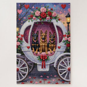 Puzzle Pastor Alemán Día de San Valentín 
