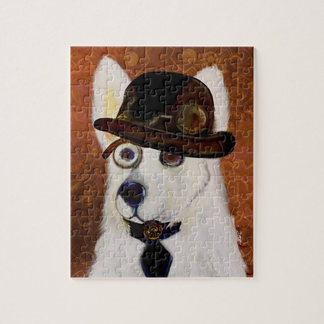 Puzzle Pastor Alemán Steampunk  (Vertical)