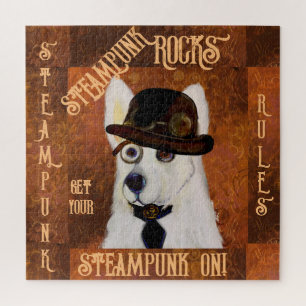 Puzzle Pastor Alemán Steampunk