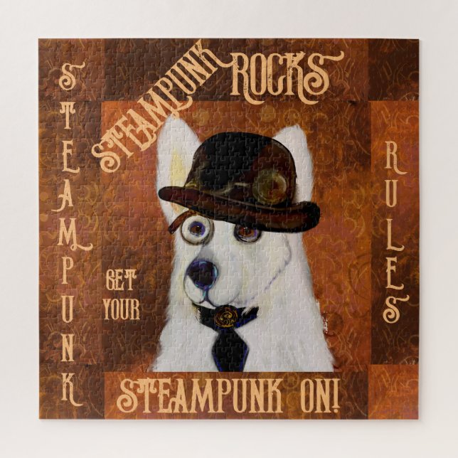 Puzzle Pastor Alemán Steampunk (Vertical)