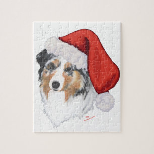 Puzzle Pastor Australiano Navidad
