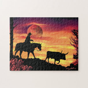Puzzle Pastor de Vaqueros Longhorn