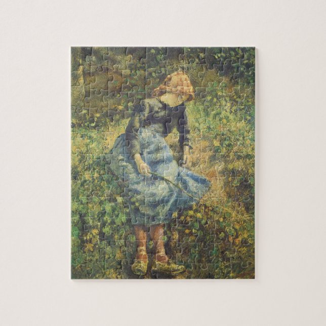 Puzzle Pastores de Camille Pissarro, Bella Artes de la ép (Vertical)