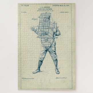 Puzzle Patente Vintage de equipo de cazadores de béisbol