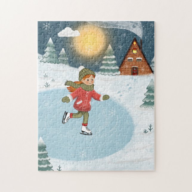 Puzzle "Patinadora alegre"  (Vertical)