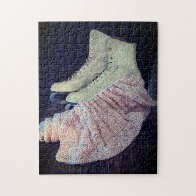 Puzzle Patinaje artístico y bebé envolvente Relajando el  (Vertical)