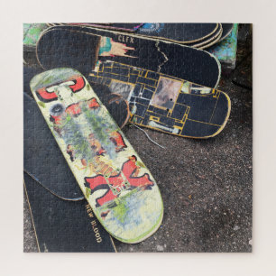 Puzzle patineta de colores