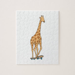 Puzzle Patineta Giraffe