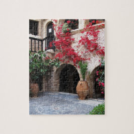 Puzzle Patio CRETA GRECIA de la iglesia del monasterio de