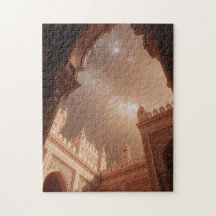 Patio del cielo dorado - Serenidad estrellada