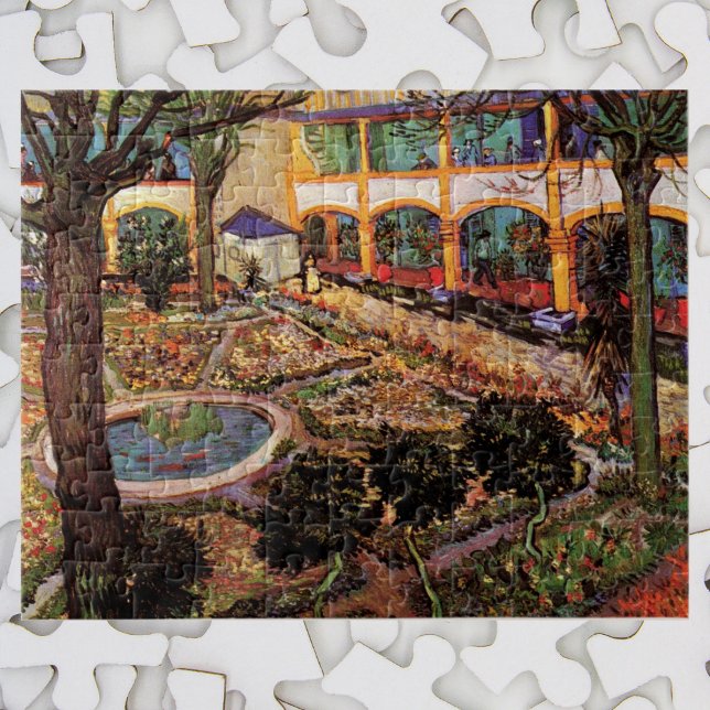 Puzzle Patio del hospital de Arles por Vincent van Gogh (Subido por el creador)
