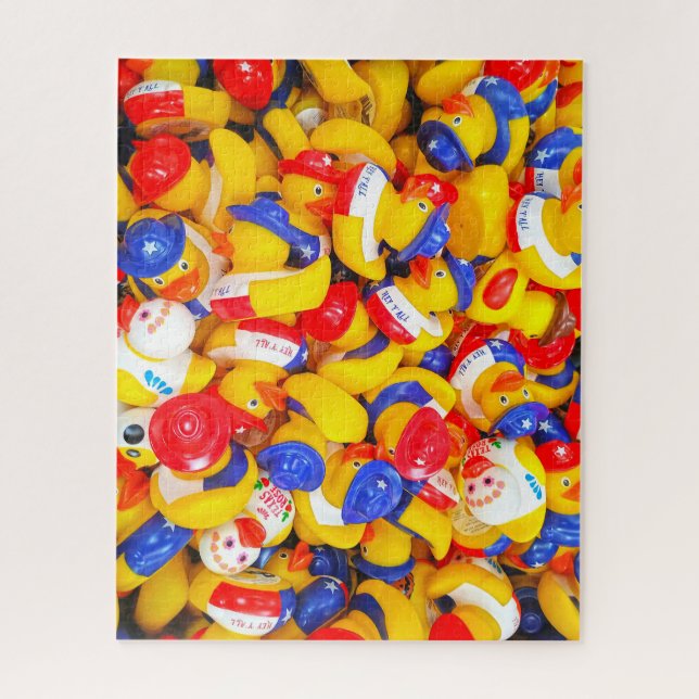 Puzzle Patitos de Texas de goma (Vertical)