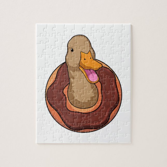 Puzzle Pato con Donut (Vertical)