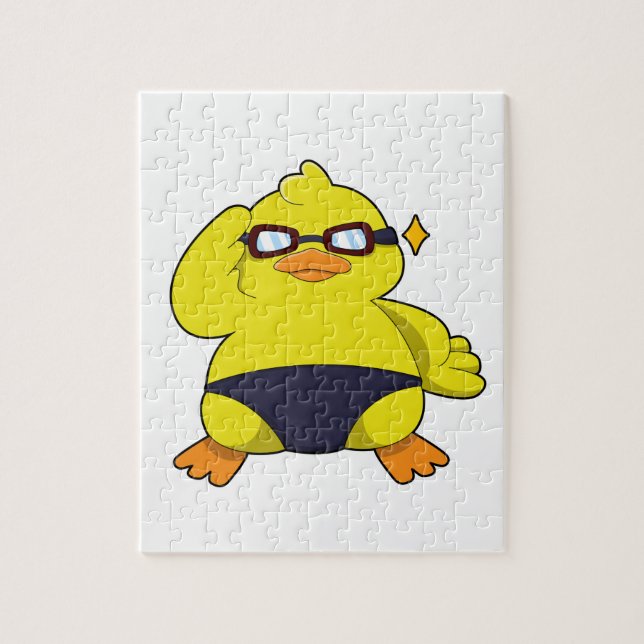 Puzzle Pato con gafas de sol (Vertical)