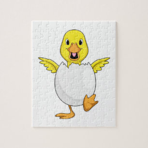Puzzle Pato con huevo