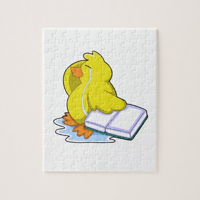 Puzzle Pato con libro (Vertical)